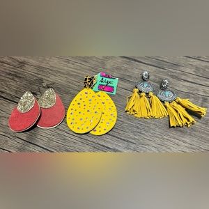 3 Pairs of Earrings